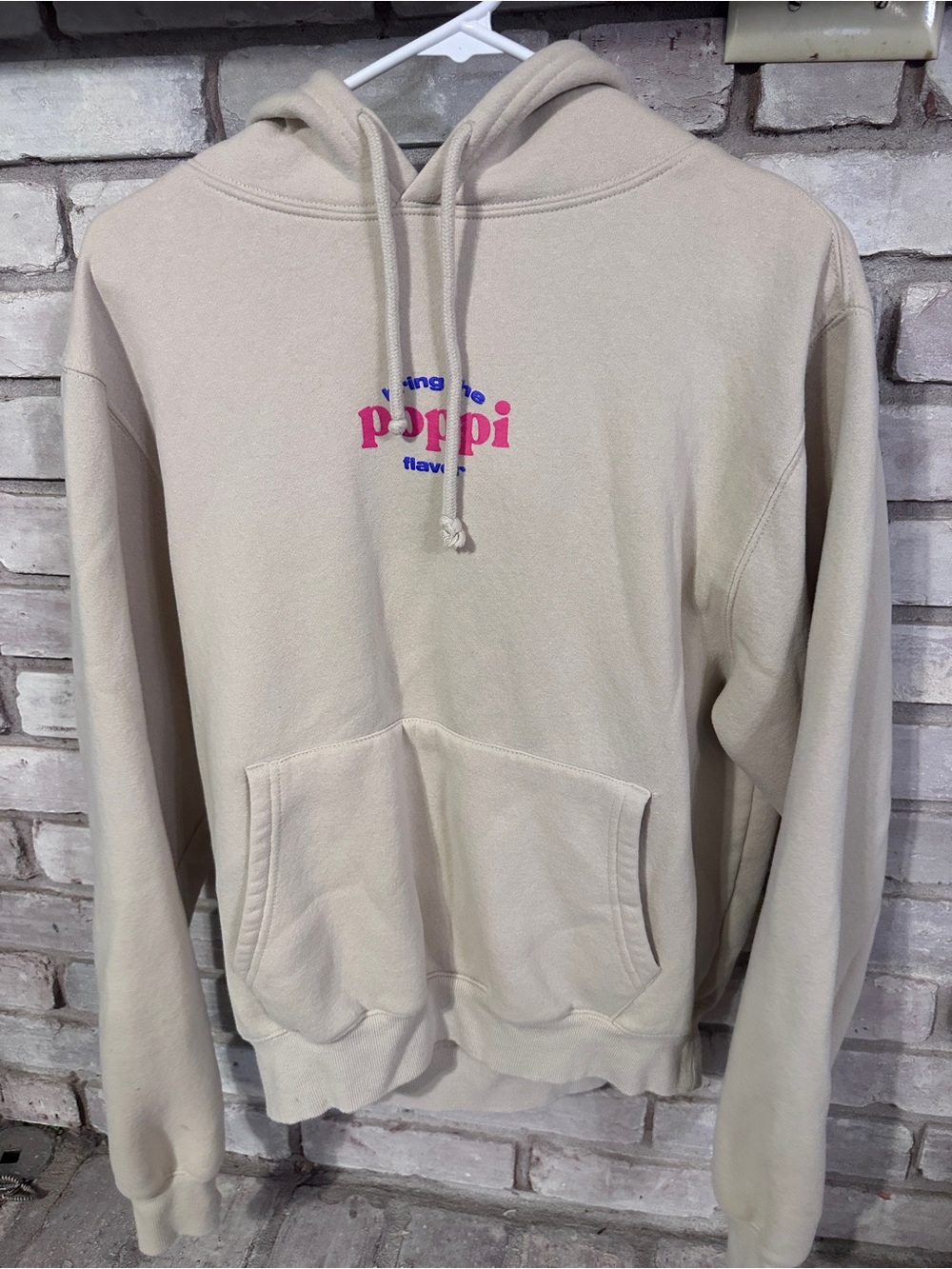 Target Poppi Cream Pullover Hoodie - Womens Casual Hoodie